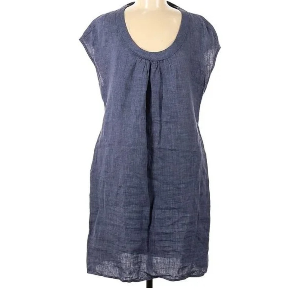 Beautiful Blue Women's Cotton Linen Dress/Tunic
